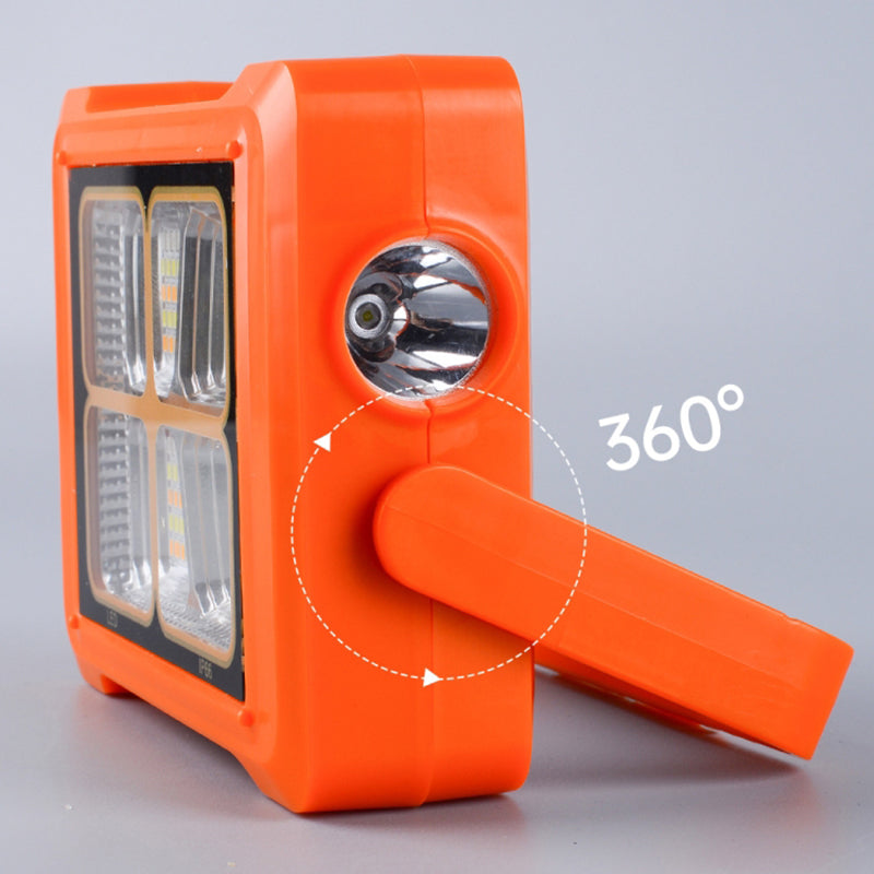 Outdoor Solar Camping Light Portable Emergency Work Repairing Lamp Flashlight