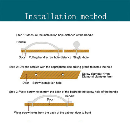 Leather Drawer Handles Wardrobe Cabinets Kitchen Closet Knob Door Pulls with 18mm Self-Tapping Screw