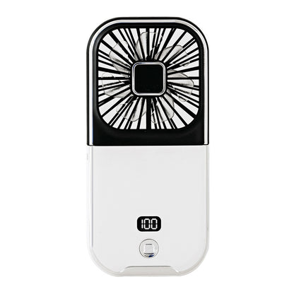 F30 Pro Digital Display Pocket Mini Fan Neck Mounted Handheld 3-Speed Folding Fan with Power Bank Function