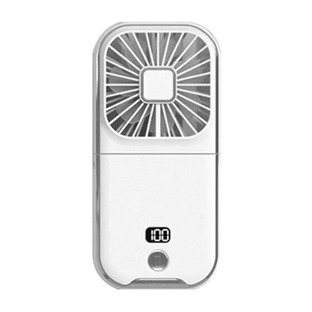 F30 Pro Digital Display Pocket Mini Fan Neck Mounted Handheld 3-Speed Folding Fan with Power Bank Function