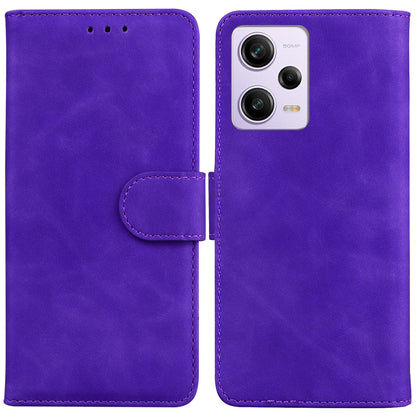 For Xiaomi Redmi Note 12 Pro 5G / Note 12 Pro Speed 5G / Poco X5 Pro 5G Leather Flip Phone Case Solid Color Wallet Cover Stand
