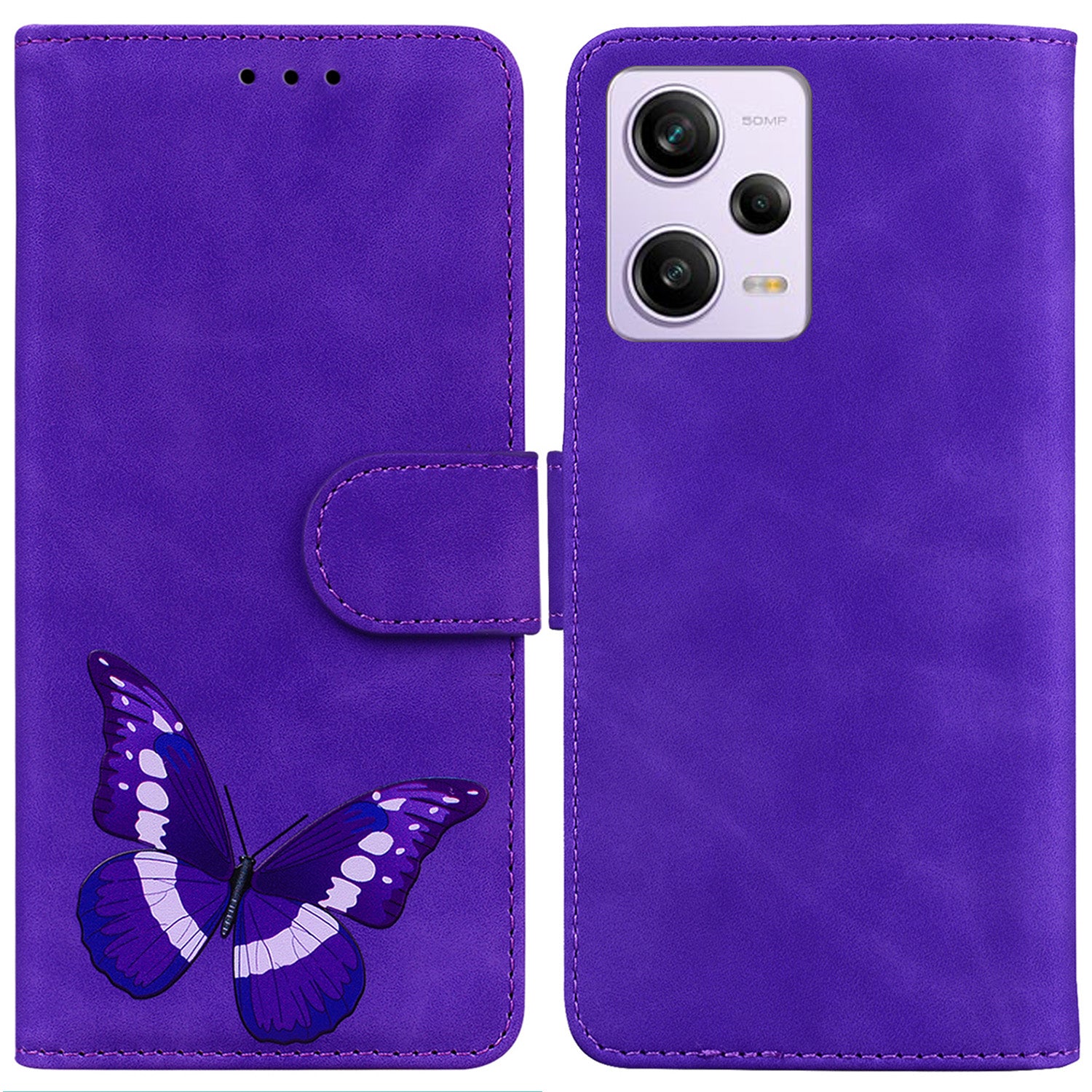 For Xiaomi Redmi Note 12 Pro 5G / Note 12 Pro Speed 5G / Poco X5 Pro 5G Butterfly Printing Phone Cover
