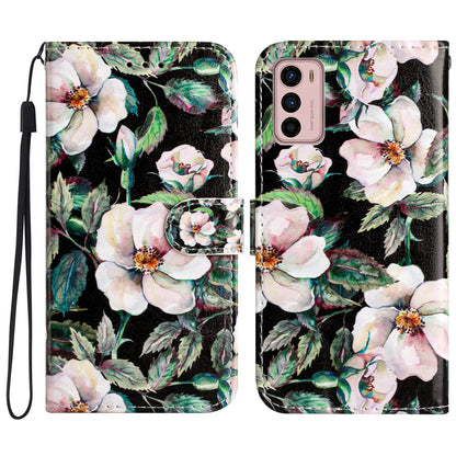 For Motorola Moto G42 4G Drop Protection Phone Stand Case Pattern Printing Leather Wallet Cover