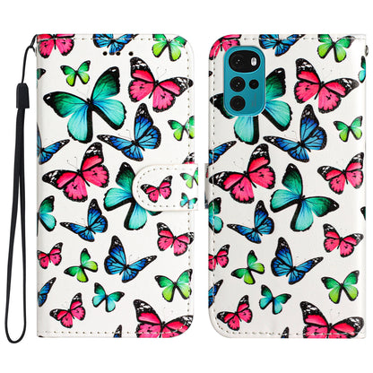 PU Leather Flip Cover for Motorola Moto G22 Shockproof Case Pattern Printing Wallet Phone Cover