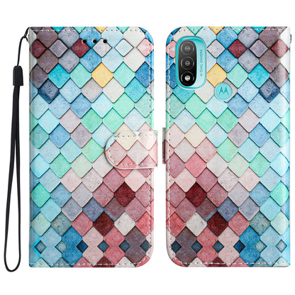 For Motorola Moto E20 / E30 / E40 Protective Cover Wallet Phone Case Pattern Printing PU Leather Flip Cover