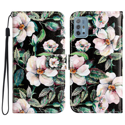 For Motorola Moto G10 / G30 / G20 Shockproof Case Anti-Drop Wallet Phone Case Pattern Printing Leather Cover