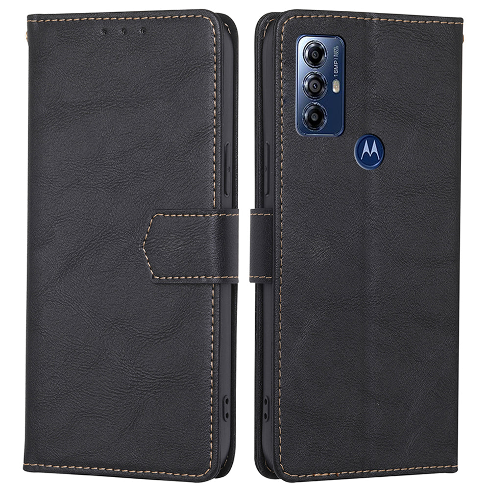 For Motorola Moto G Play (2023) 4G RFID Blocking Phone Case Wallet PU Leather Stand Magnetic Flip Cover