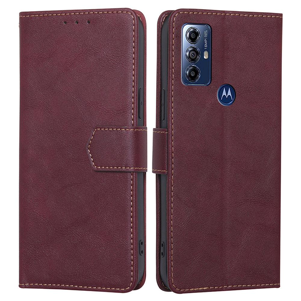 For Motorola Moto G Play (2023) 4G RFID Blocking Phone Case Wallet PU Leather Stand Magnetic Flip Cover