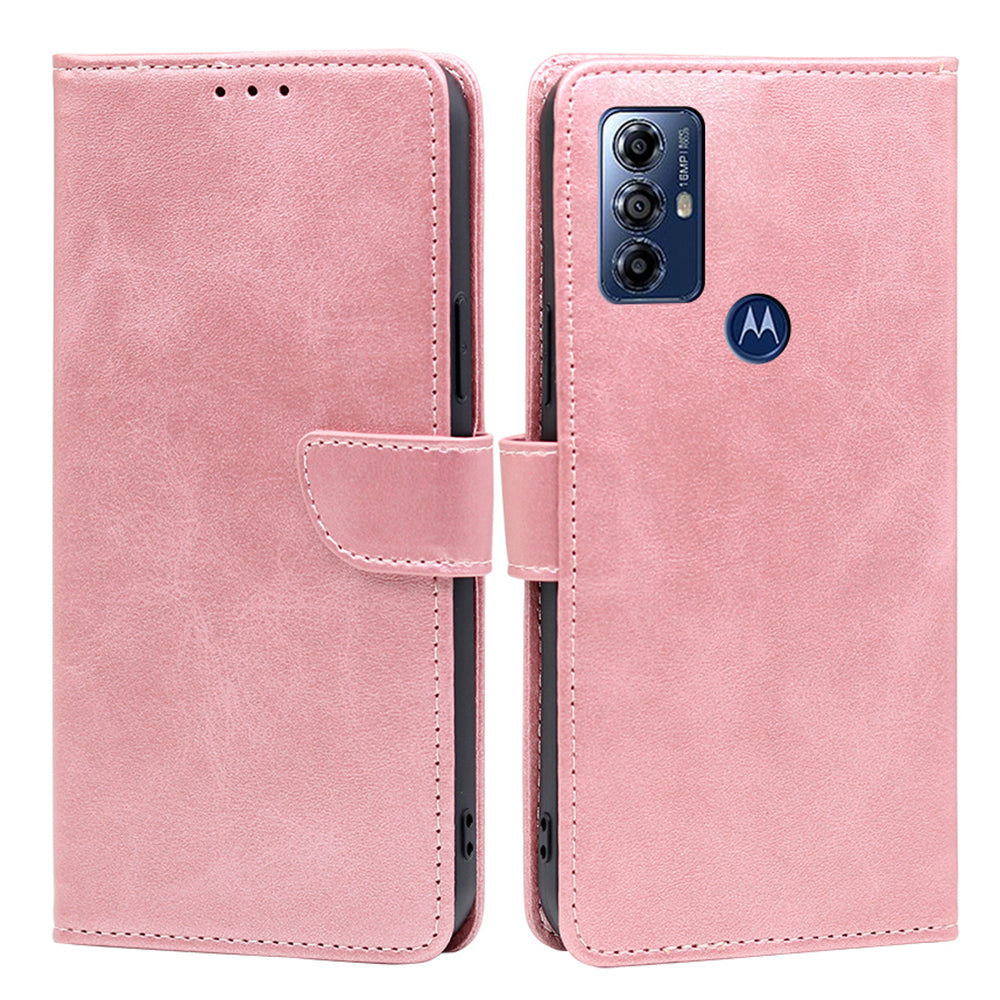 For Motorola Moto G Play (2023) 4G Anti-Fingerprint Wallet Phone Case Magnetic Clasp Stand Leather Phone Cover