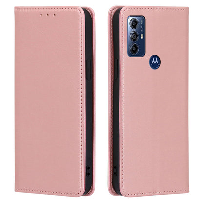 For Motorola Moto G Play (2023) 4G Anti-Scratch Leather Wallet Stand Phone Case Calf Texture Magnetic Phone Cover