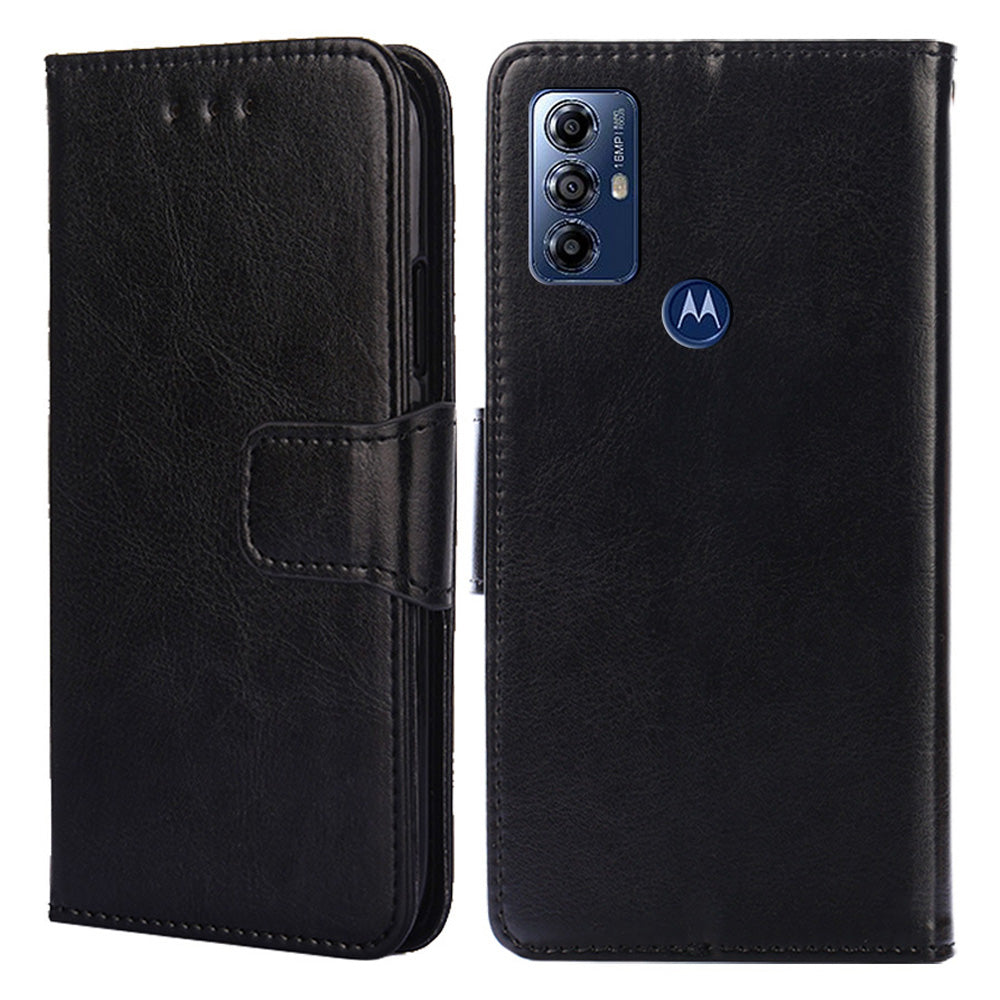 For Motorola Moto G Play (2023) 4G Leather Wallet Phone Case Anti-drop Folding Stand Cellphone Cover