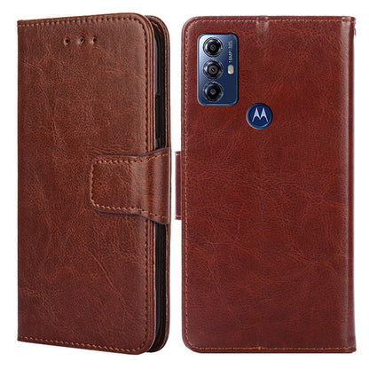 For Motorola Moto G Play (2023) 4G Leather Wallet Phone Case Anti-drop Folding Stand Cellphone Cover