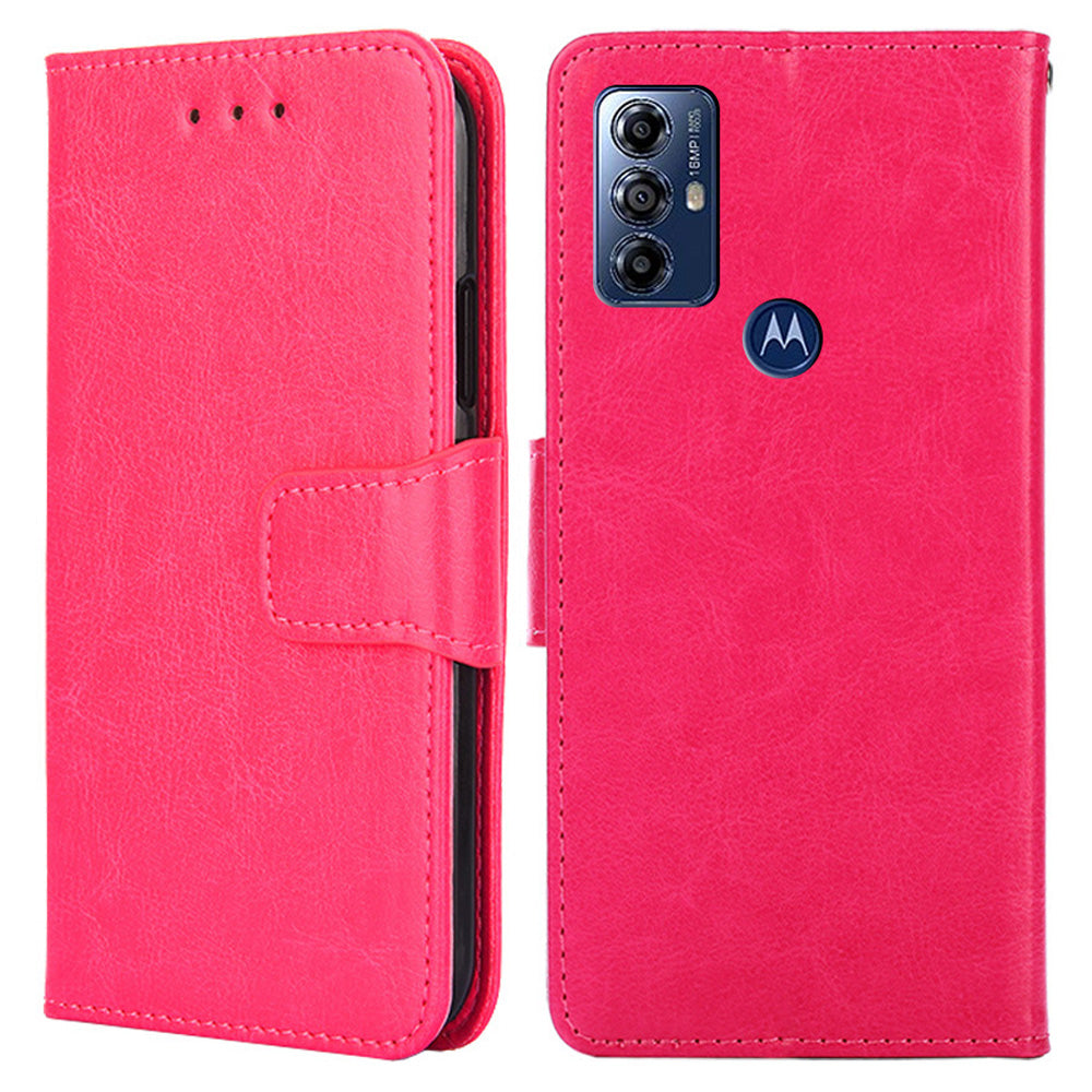 For Motorola Moto G Play (2023) 4G Leather Wallet Phone Case Anti-drop Folding Stand Cellphone Cover