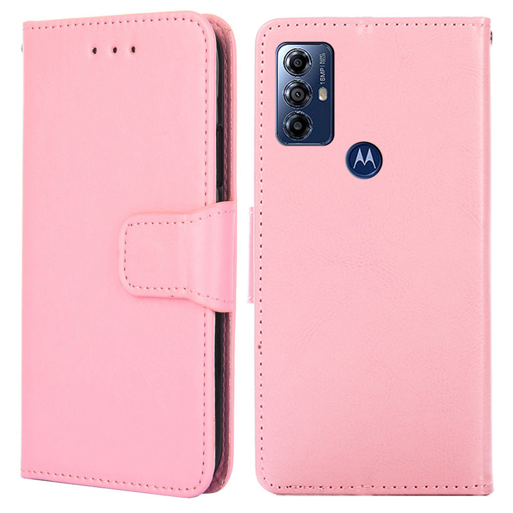 For Motorola Moto G Play (2023) 4G Leather Wallet Phone Case Anti-drop Folding Stand Cellphone Cover