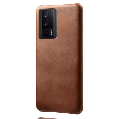 For Xiaomi Poco F5 Pro 5G / Redmi K60 Pro 5G / K60 5G PU Leather Coated PC Phone Case Calf Texture Shockproof Cover