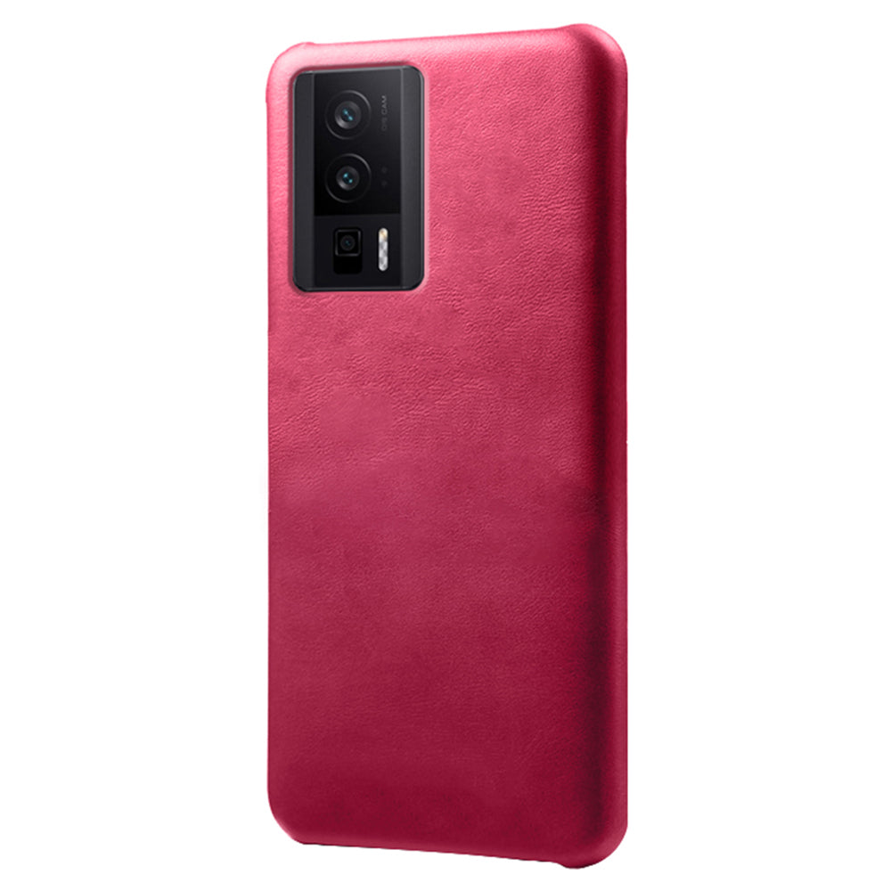 For Xiaomi Poco F5 Pro 5G / Redmi K60 Pro 5G / K60 5G PU Leather Coated PC Phone Case Calf Texture Shockproof Cover