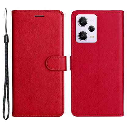 KT Leather Series-2 for Xiaomi Redmi Note 12 Pro 5G / Note 12 Pro Speed 5G / Poco X5 Pro 5G Phone Stand Case PU Leather Wallet Phone Cover with Strap
