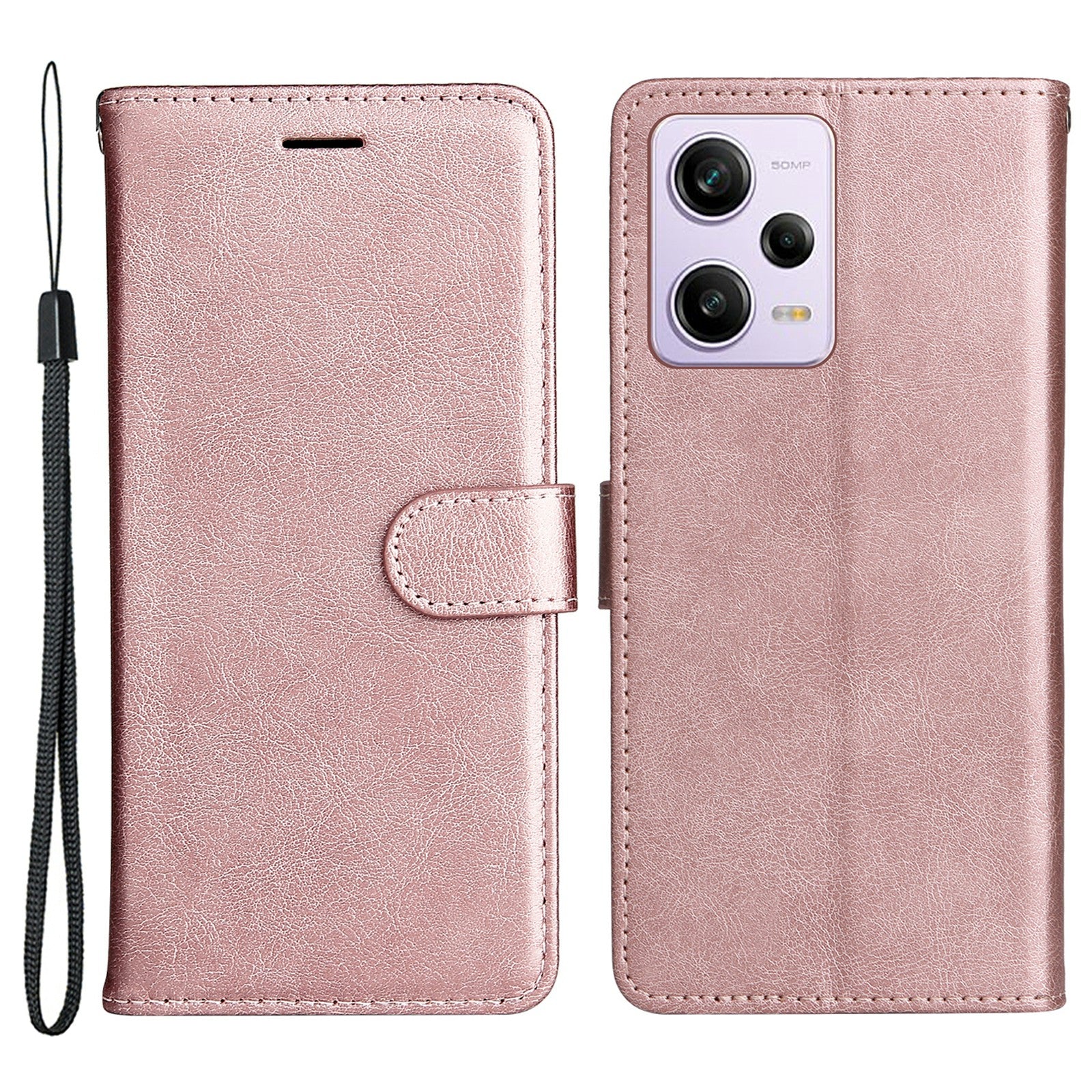 KT Leather Series-2 for Xiaomi Redmi Note 12 Pro 5G / Note 12 Pro Speed 5G / Poco X5 Pro 5G Phone Stand Case PU Leather Wallet Phone Cover with Strap