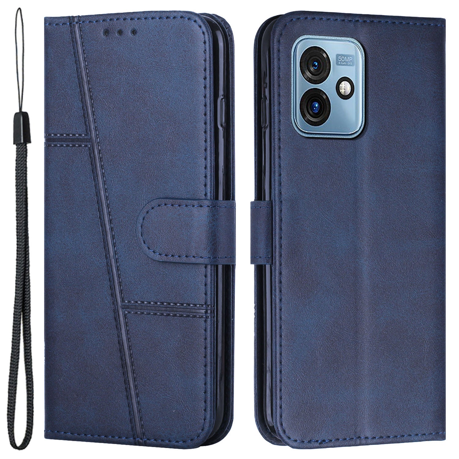 For Motorola Moto G 5G (2023) PU Leather Wallet Phone Case Stand Protective Phone Cover