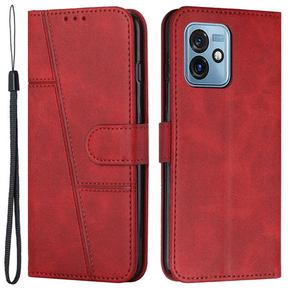 For Motorola Moto G 5G (2023) PU Leather Wallet Phone Case Stand Protective Phone Cover