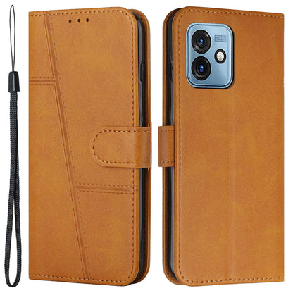 For Motorola Moto G 5G (2023) PU Leather Wallet Phone Case Stand Protective Phone Cover