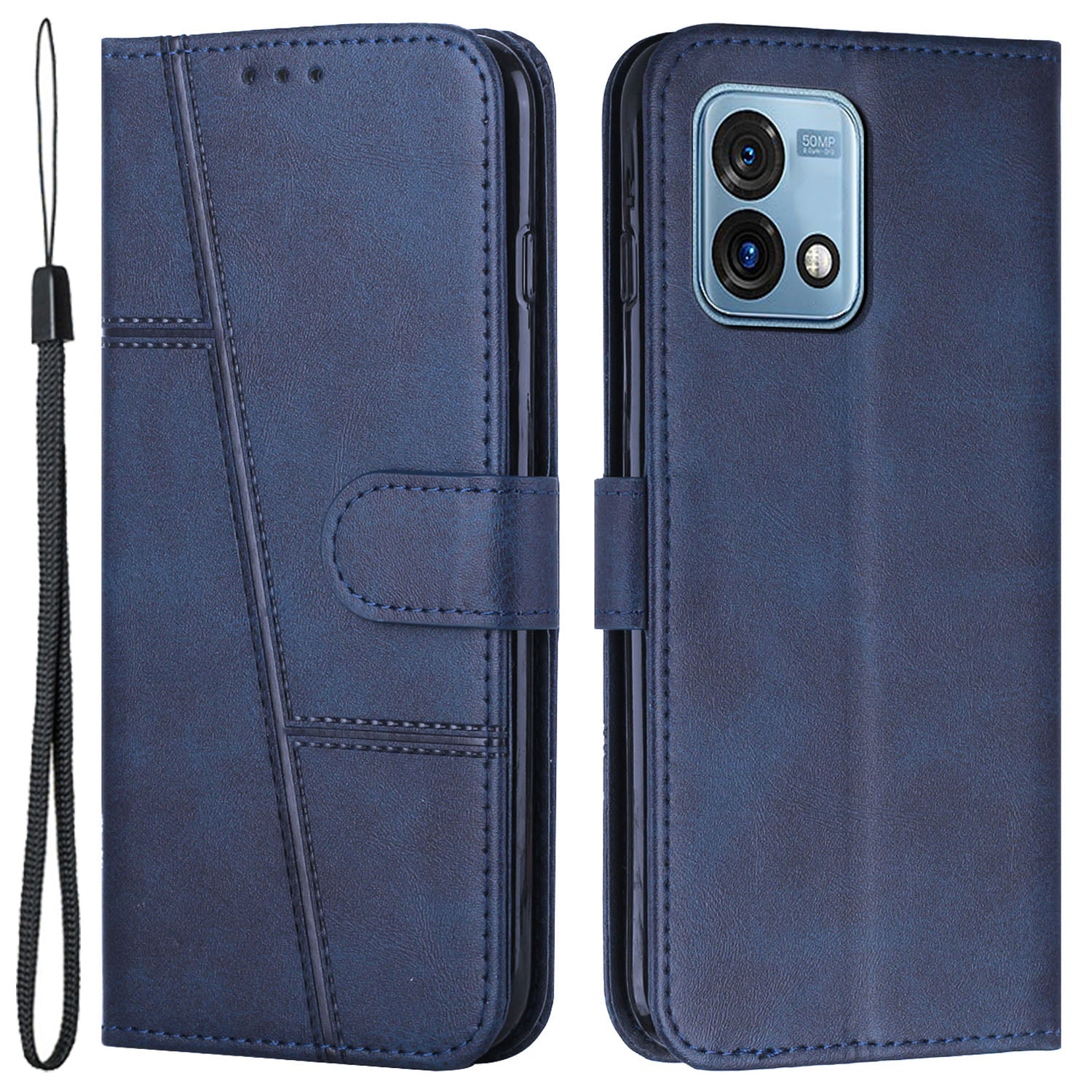 For Motorola Moto G Stylus 5G (2023) Phone Case PU Leather Folio Flip Cover Wallet Phone Shell with Stand