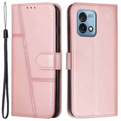 For Motorola Moto G Stylus 5G (2023) Phone Case PU Leather Folio Flip Cover Wallet Phone Shell with Stand