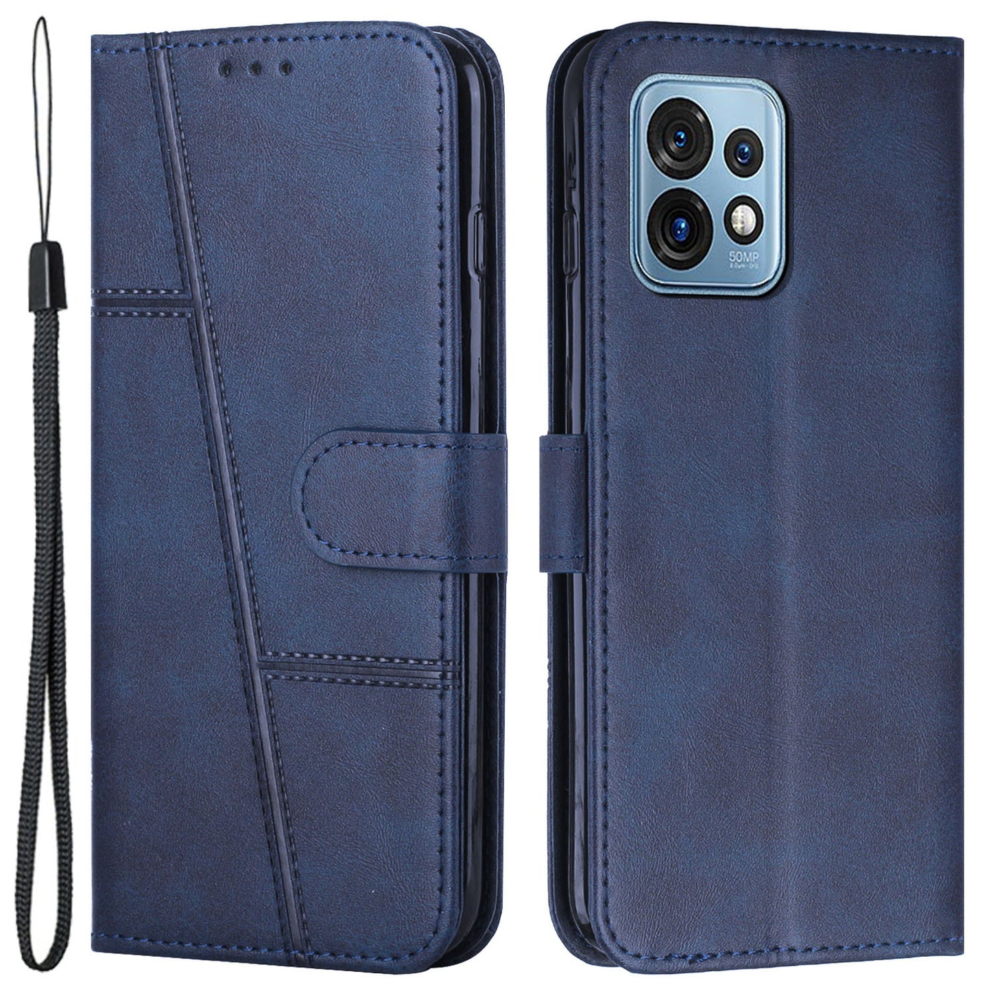 For Motorola Edge+ (2023) / Edge 40 Pro 5G / Moto X40 5G PU Leather Wallet Protective Shell Flip Stand Phone Case