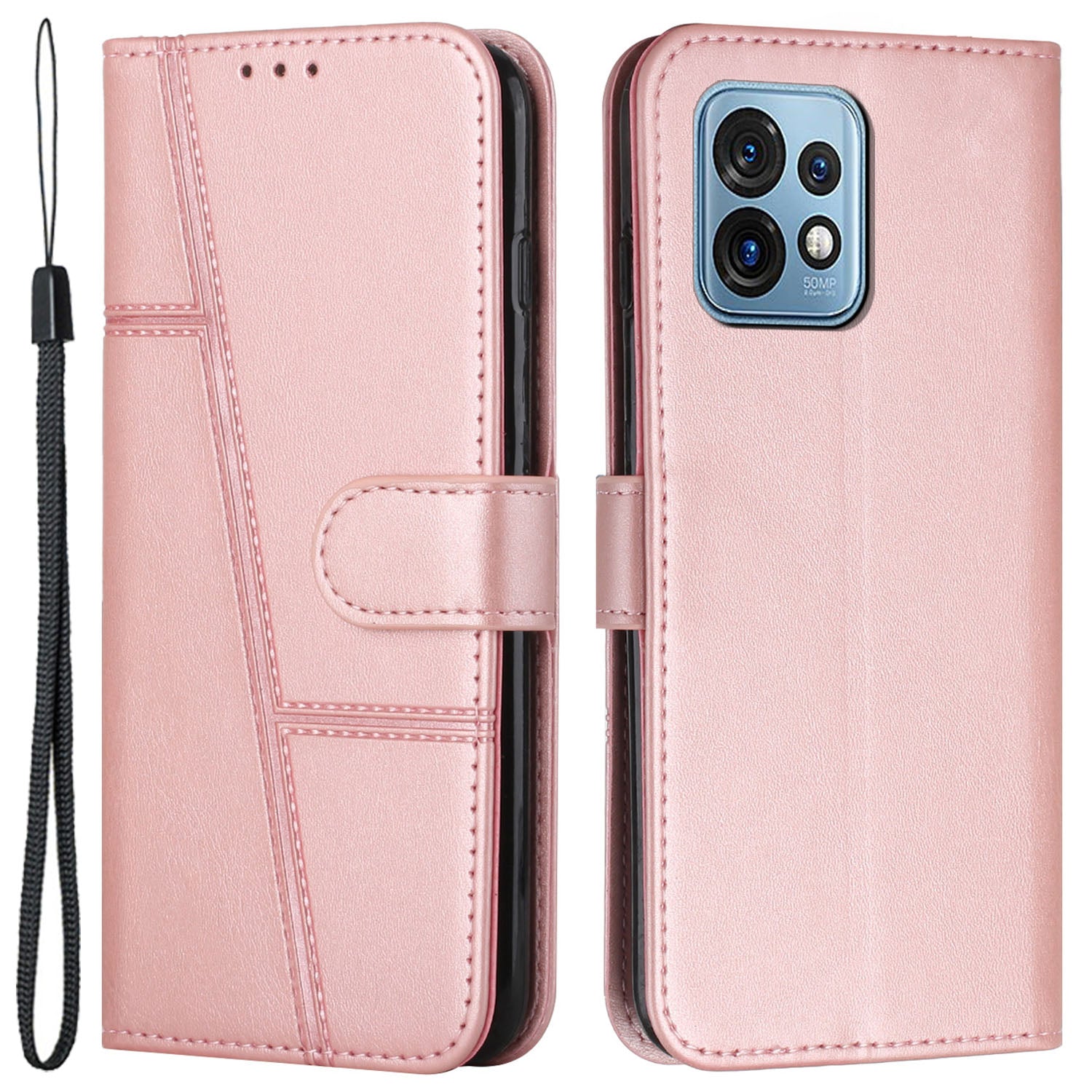 For Motorola Edge+ (2023) / Edge 40 Pro 5G / Moto X40 5G PU Leather Wallet Protective Shell Flip Stand Phone Case