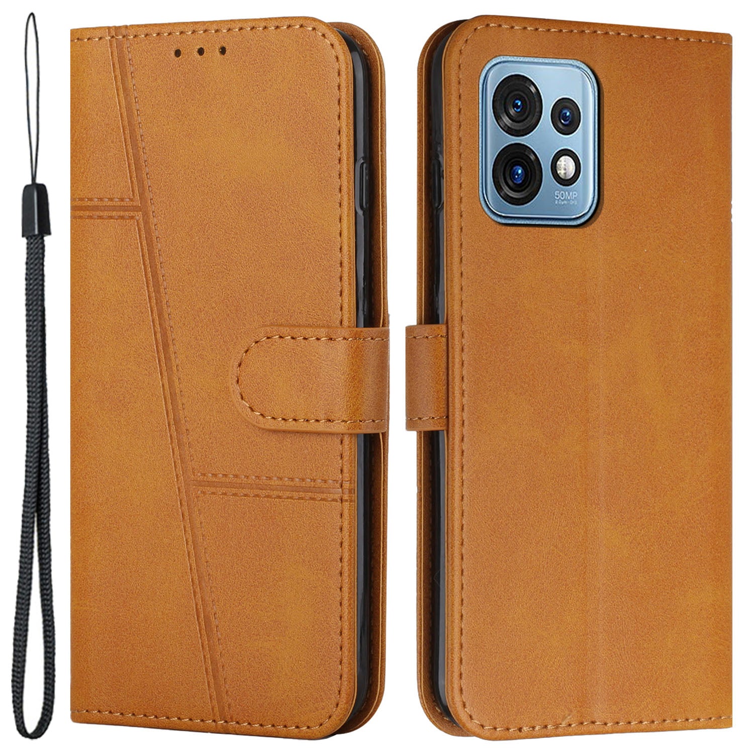 For Motorola Edge+ (2023) / Edge 40 Pro 5G / Moto X40 5G PU Leather Wallet Protective Shell Flip Stand Phone Case