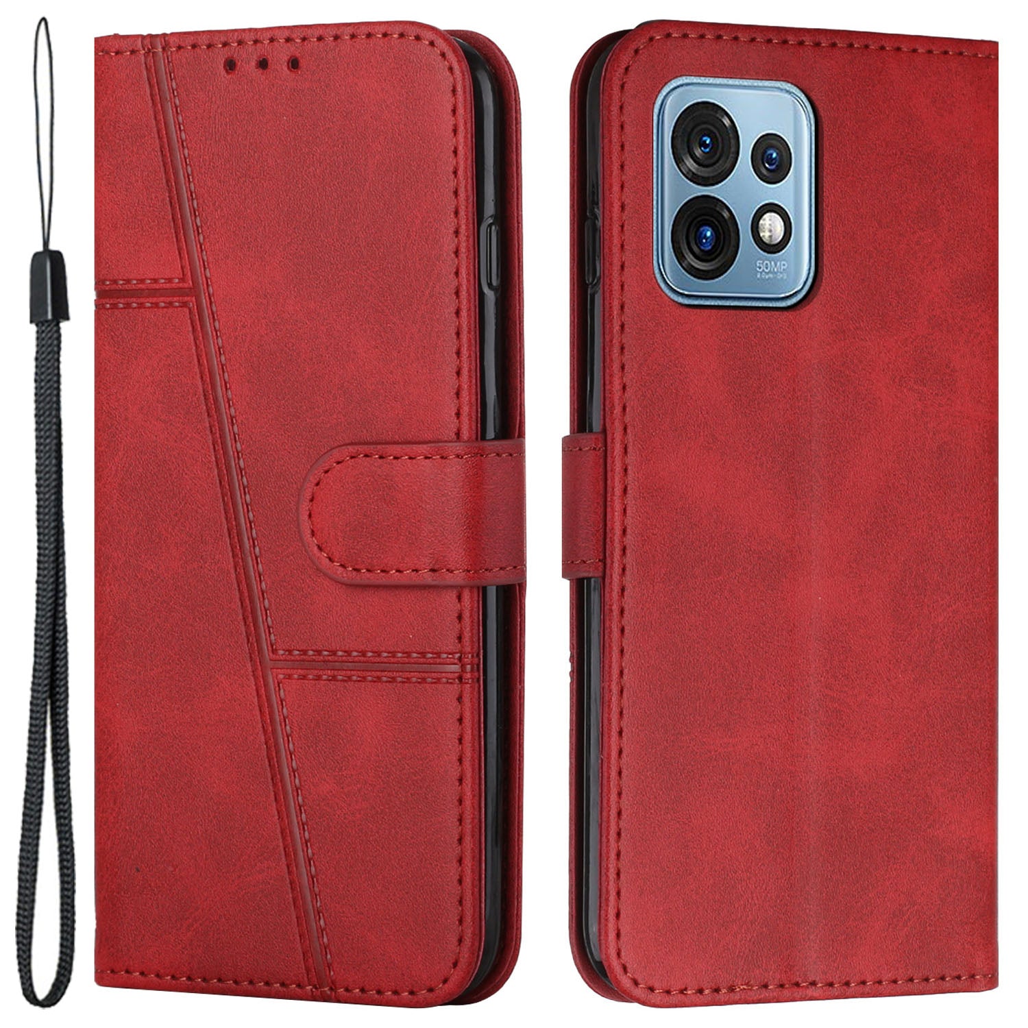 For Motorola Edge+ (2023) / Edge 40 Pro 5G / Moto X40 5G PU Leather Wallet Protective Shell Flip Stand Phone Case