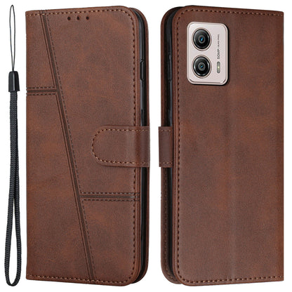 For Motorola Moto G53 5G / G13 4G / G23 4G Wallet Stand Phone Case PU Leather Cell Phone Cover