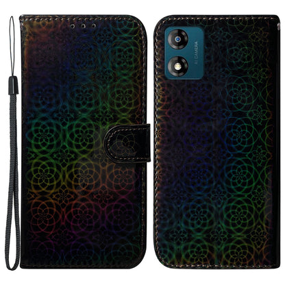 For Motorola Moto E13 4G Stand Wallet Phone Case Dazzling Flower Pattern PU Leather Cell Phone Cover