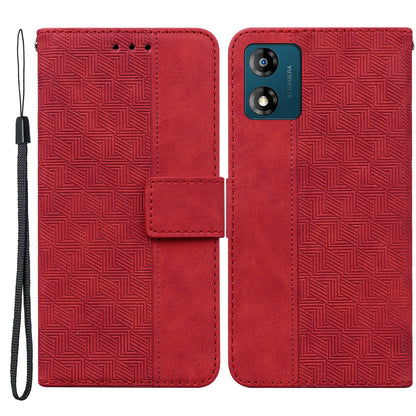 Shockproof Case for Motorola Moto E13 4G Wallet Phone Case Imprinted Leather Flip Cover