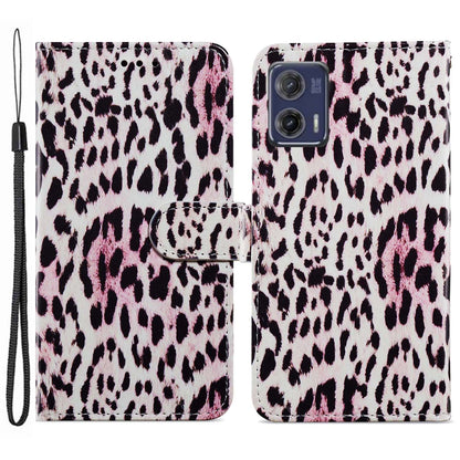 For Motorola Moto G73 5G Pattern Printing Leather Flip Phone Case Stand Wallet Cover with Strap