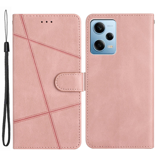 For Xiaomi Poco X5 Pro 5G / Redmi Note 12 Pro Speed 5G / Note 12 Pro 5G Crazy Horse Texture Leather Wallet Cover Imprinted Lines Folding Stand Case