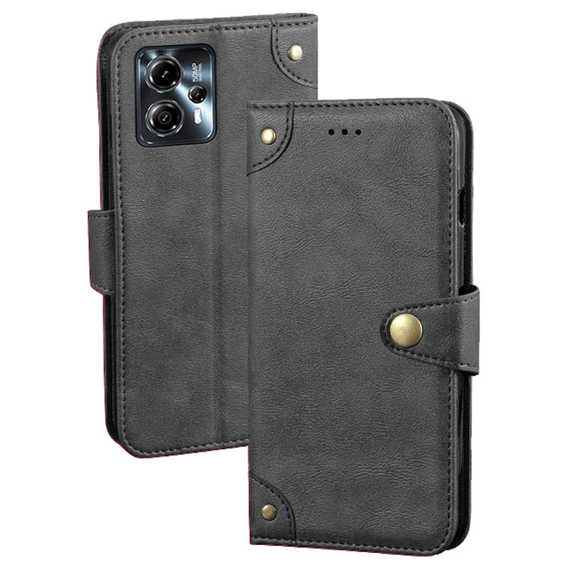 IDEWEI For Motorola Moto G23 4G / G13 4G Anti-Scratch Phone Case PU Leather Wallet Smartphone Stand Phone Cover