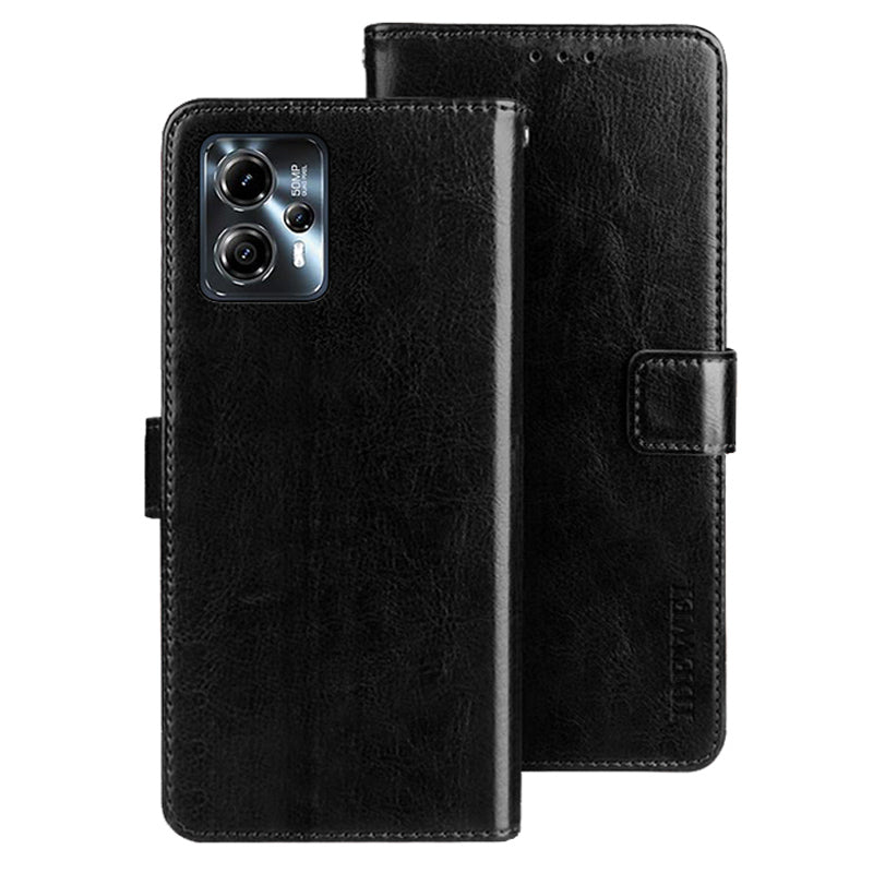 IDEWEI For Motorola Moto G23 4G / G13 4G Crazy Horse Texture Stand Cover PU Leather Wallet Phone Case