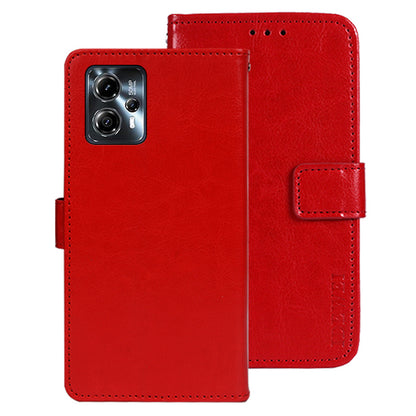 IDEWEI For Motorola Moto G23 4G / G13 4G Crazy Horse Texture Stand Cover PU Leather Wallet Phone Case