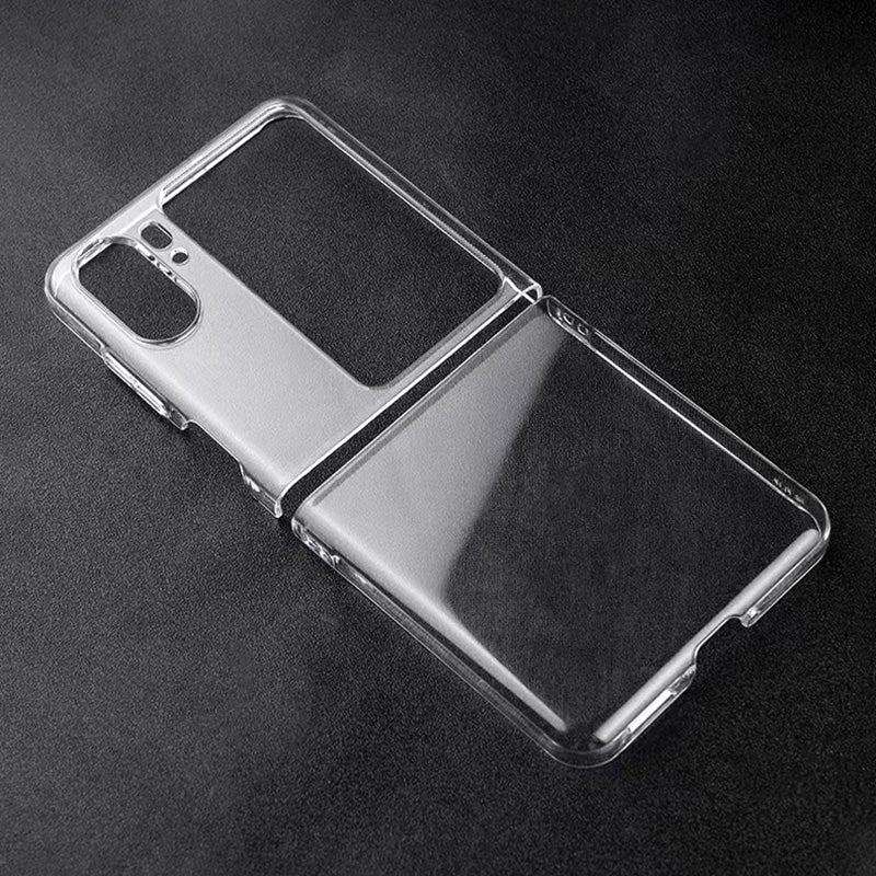 For Oppo Find N2 Flip 5G Clear Phone Case Hard PC Anti-scratch Mobile Phone Cover Shell