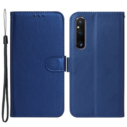 B40 For Sony Xperia 1 V Wallet Cell Phone Case Anti-Scratch PU Leather+TPU Phone Stand Shell