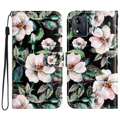 For Motorola Moto E13 4G Pattern Printing PU Leather Phone Wallet Case Stand Cover