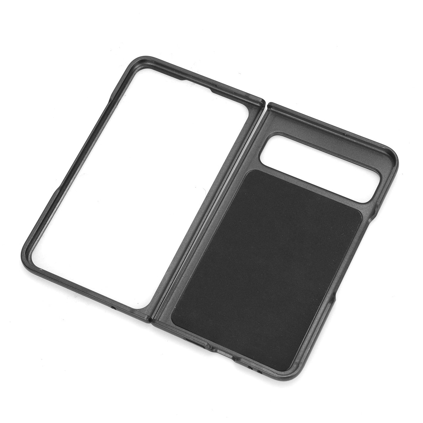 For Google Pixel Fold Wristband Anti-Drop Protective Case Leather Coated PC+TPU Phone Cover with Neck Strap