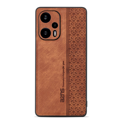 AZNS Phone Case for Xiaomi Redmi Note 12 Turbo / Poco F5 5G , PU Leather+TPU Imprinted Phone Cover