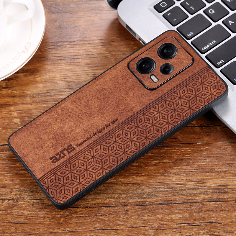 AZNS Phone Case for Xiaomi Redmi Note 12 Turbo / Poco F5 5G , PU Leather+TPU Imprinted Phone Cover