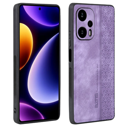 AZNS Phone Case for Xiaomi Redmi Note 12 Turbo / Poco F5 5G , PU Leather+TPU Imprinted Phone Cover