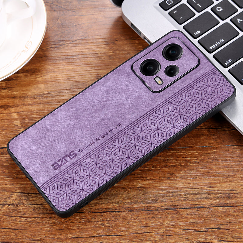 AZNS Phone Case for Xiaomi Redmi Note 12 Turbo / Poco F5 5G , PU Leather+TPU Imprinted Phone Cover