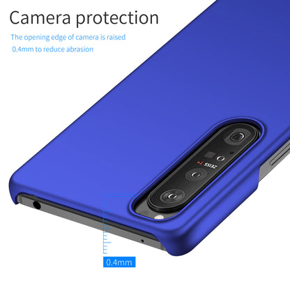 For Sony Xperia 1 III 5G Solid Color Shockproof Phone Case Hard PC Back Cover