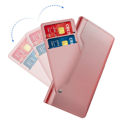 For Samsung Galaxy M54 5G / F54 5G Anti-scratch PU Leather Stand Case Mirror Design Card Holder Phone Cover