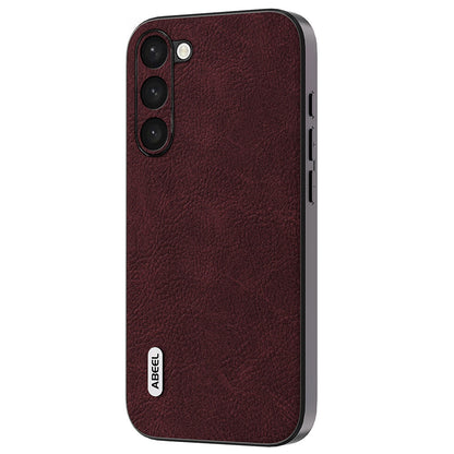 ABEEL Shockproof Cover for Samsung Galaxy S23 PU Leather+PC+TPU Litchi Texture Phone Case